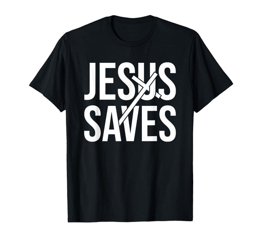 Cute Jesus Saves Christian - Inspirational Religious Faith T-Shirt
