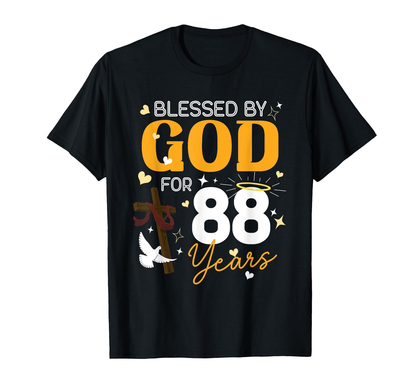 88 Birthday Blessed By God For 88 Years Old Gifts 88th BDay T-Shirt