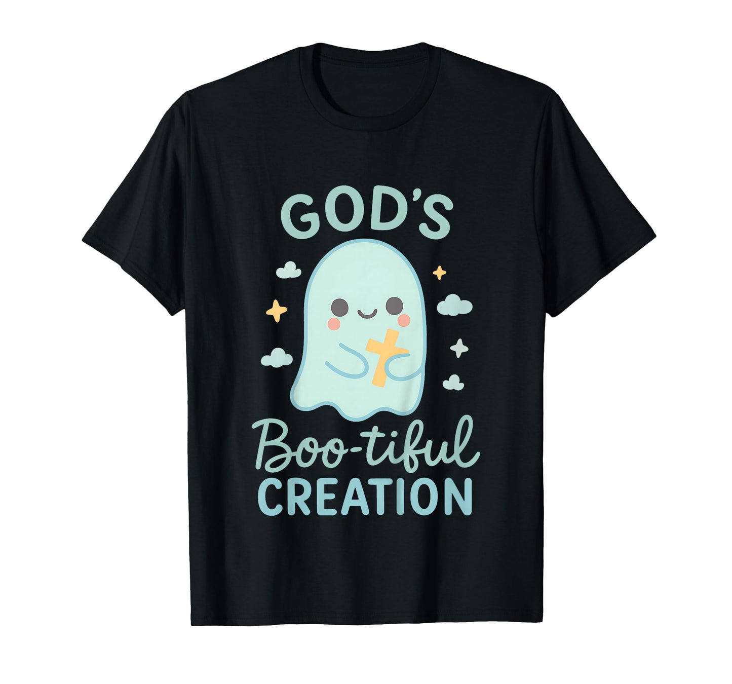 God’s Boo-Tiful Creation Cute Ghost Christian Kids Faith T-Shirt