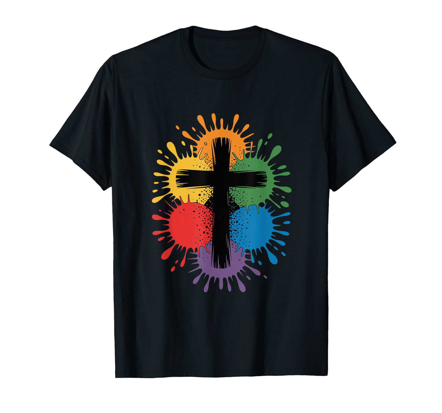 LGBTQ Gay Cross Christian Faith Pride T-Shirt