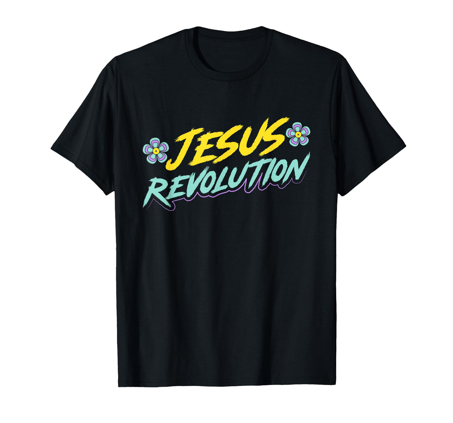 Jesus Revolution Faith Retro Groovy Christian T-Shirt