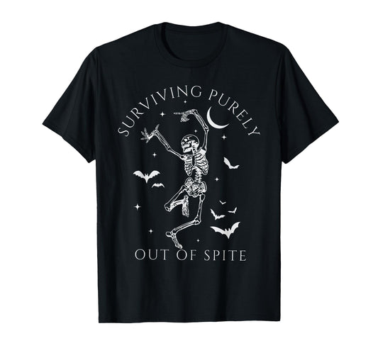Surviving Purely Out of Spite Halloween Protest Political T-Shirt