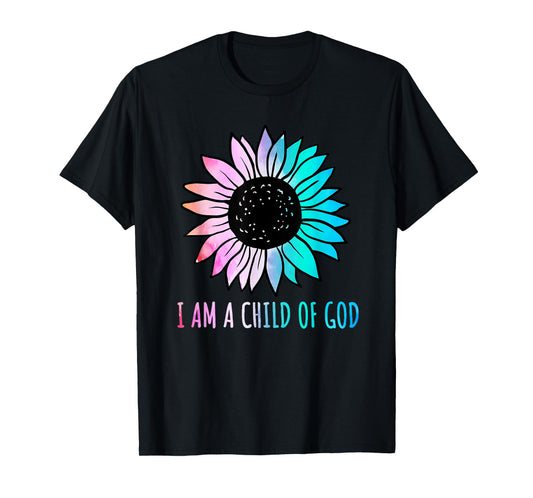 Cute Christian Salvation Quote Gift I Am a Child of God T-Shirt