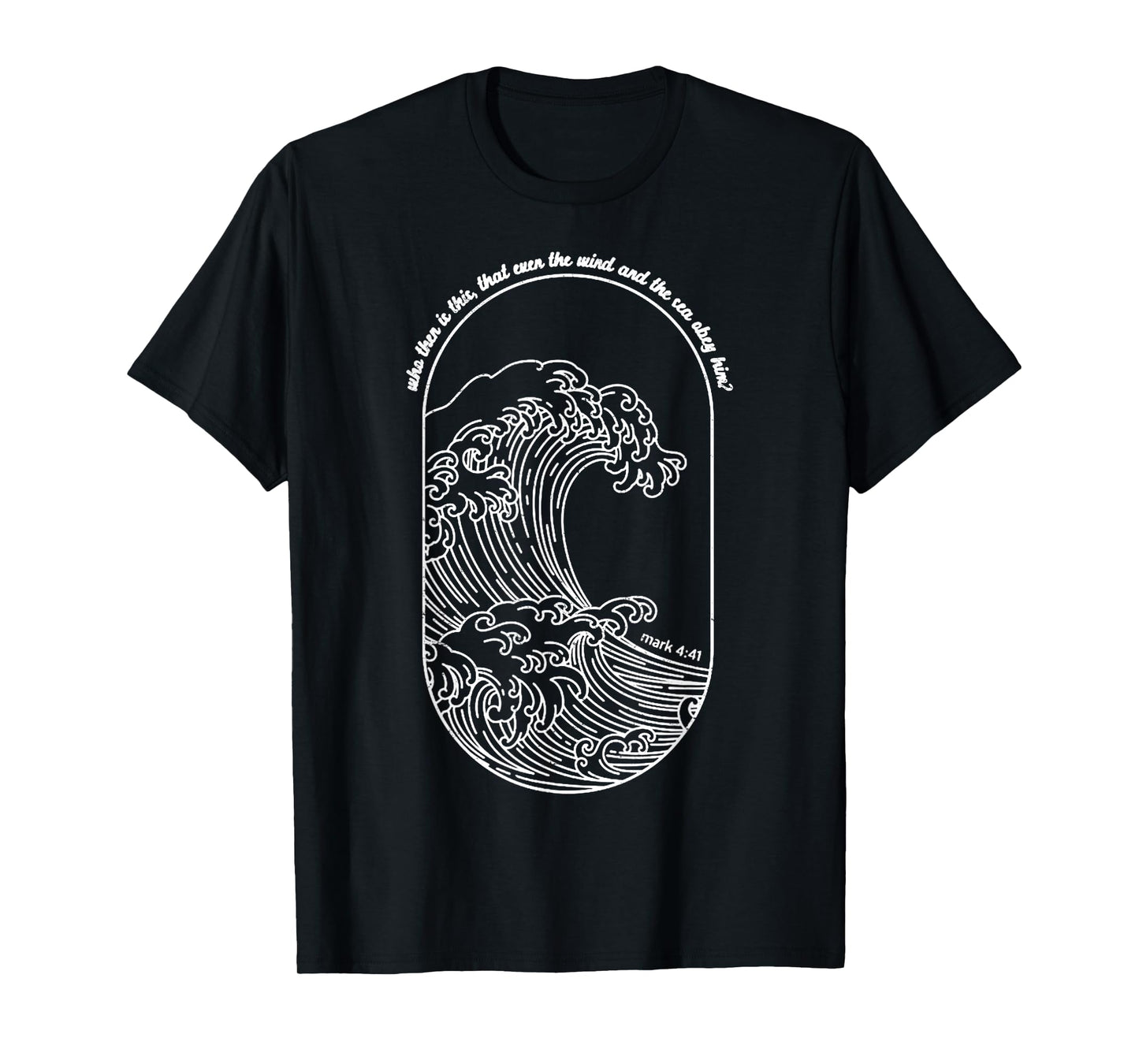 Vintage Wind And Waves Obey Christian Jesus Japanese Wave T-Shirt