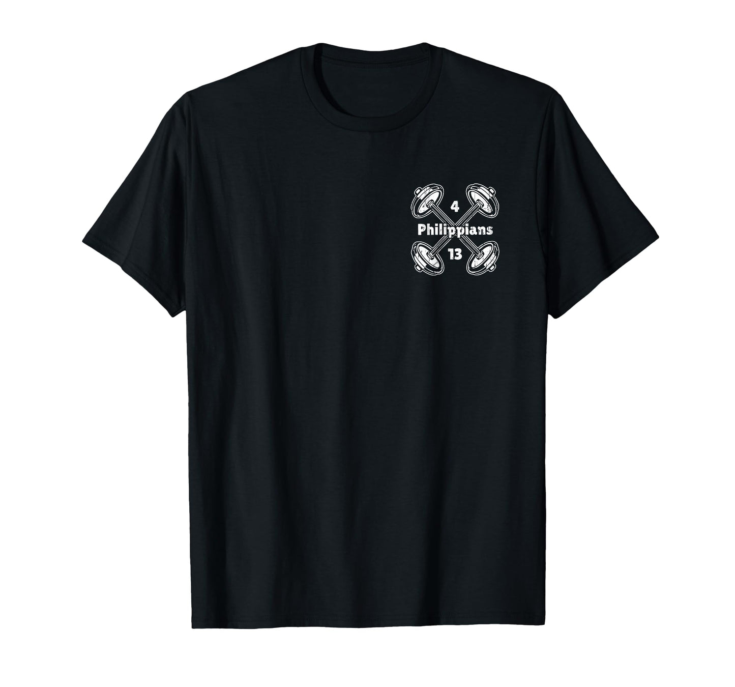 Not by My Strength But His, Christian - Font & Back T-Shirt