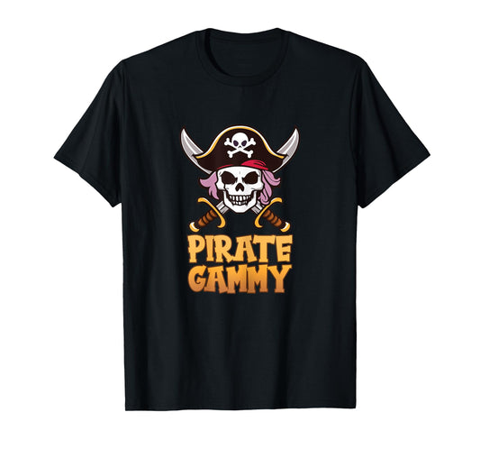 Pirate Gammy Funny Captain Matching Halloween Costume T-Shirt