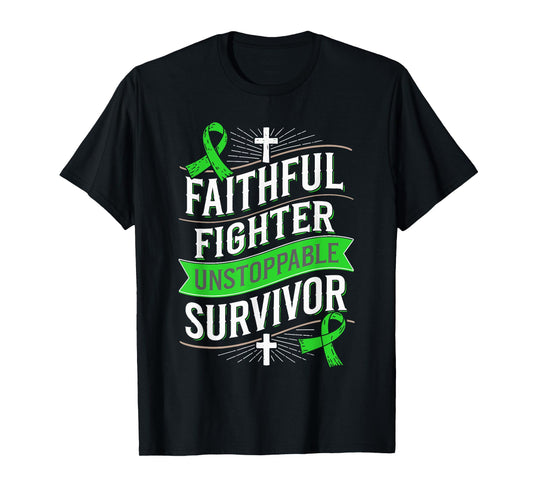 Faithful Fighter Survivor Spinal Cord Injury Awareness T-Shirt
