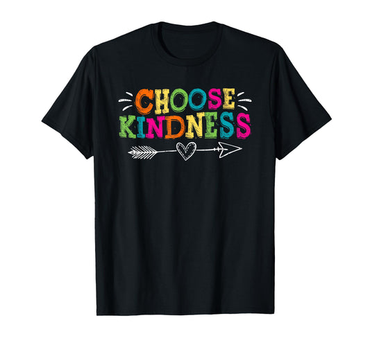 Choose Kindness Retro Groovy - Be Kind Inspirational T-Shirt
