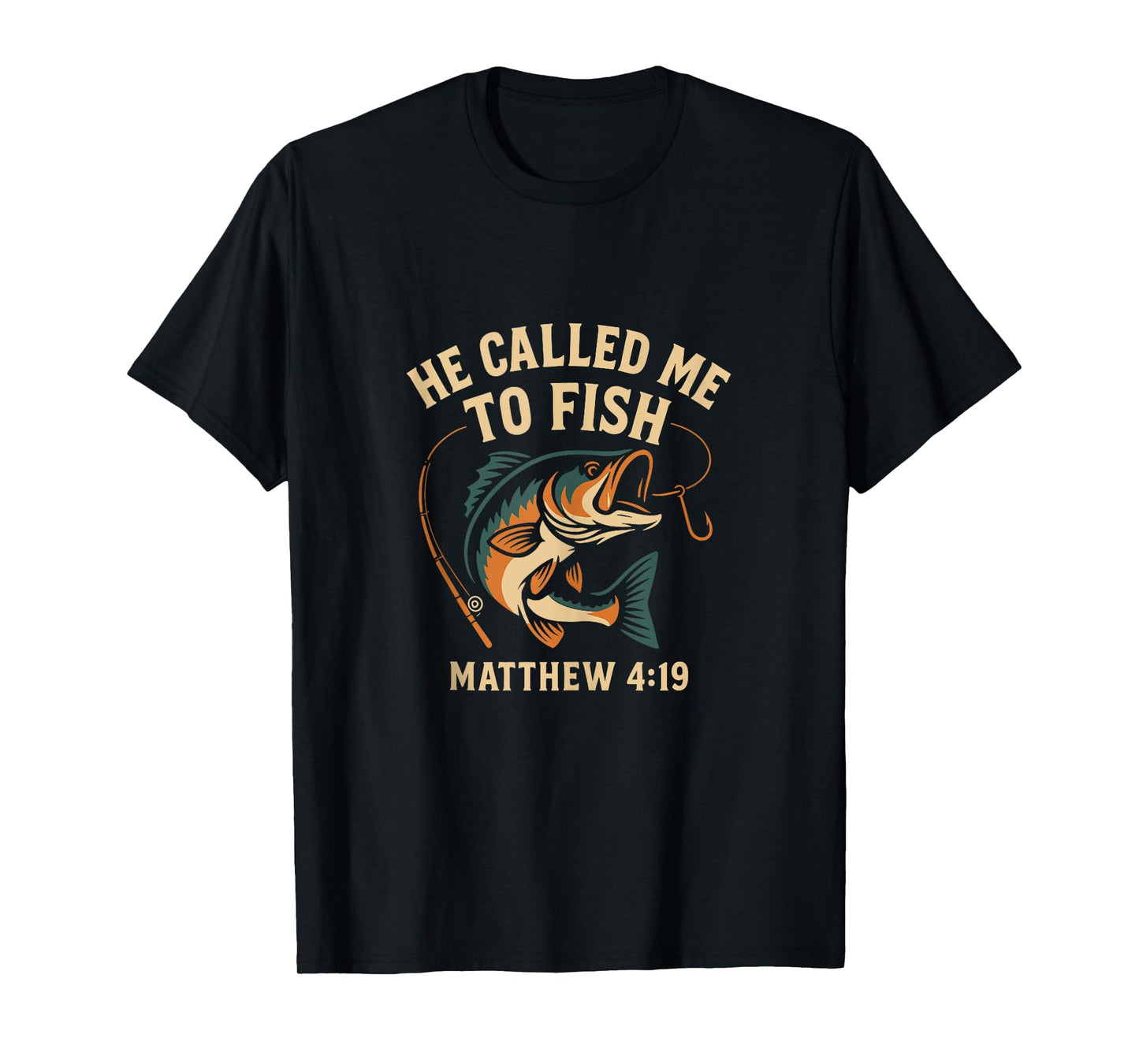 He Called Me to Fish Matthew 4:19 Christian Fishing Tank Top