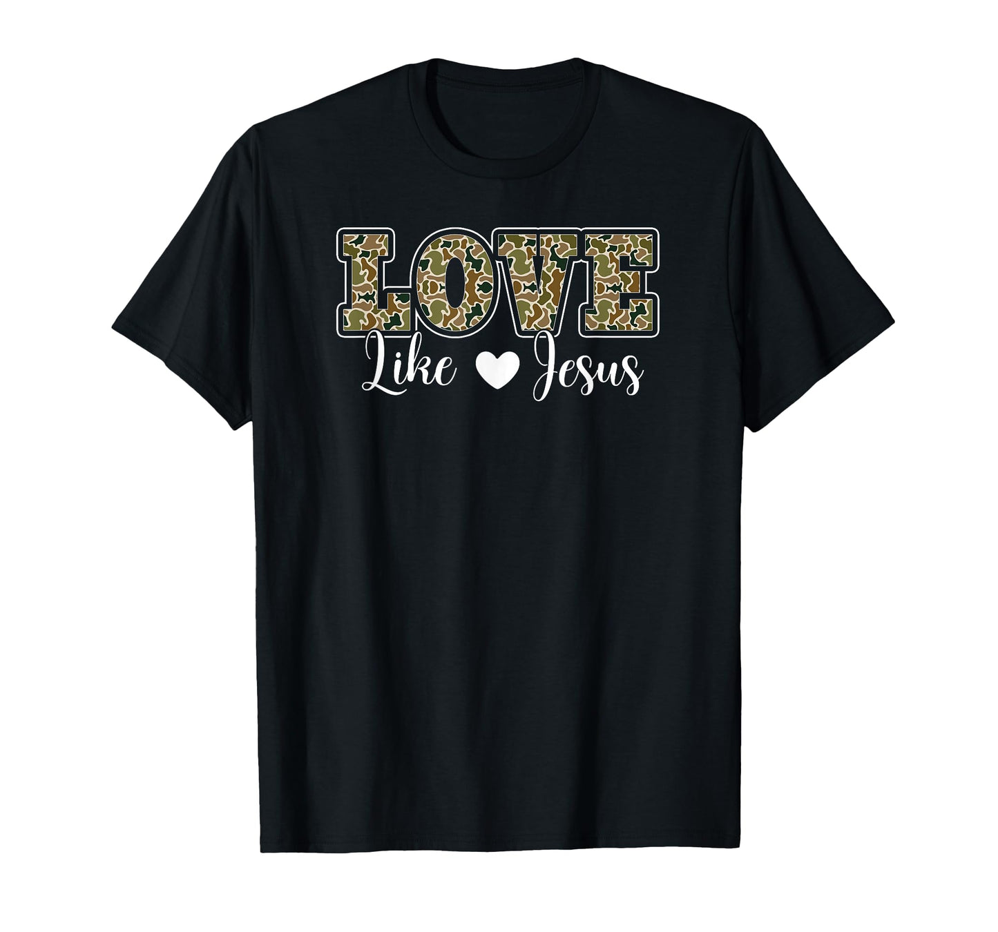 Jesus Love Like Jesus Christian Cross Pray Faith Bible Verse T-Shirt
