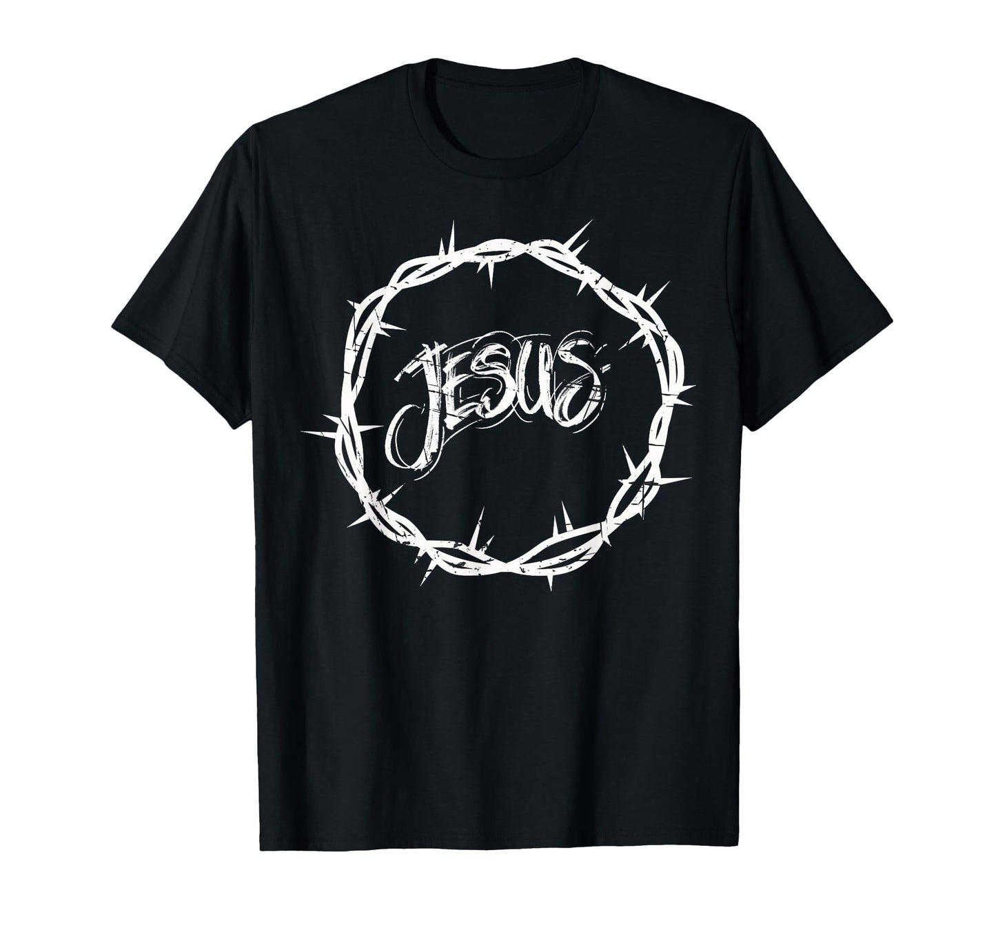 Mens Jesus Crown of Thorns Graphic Design T-Shirt