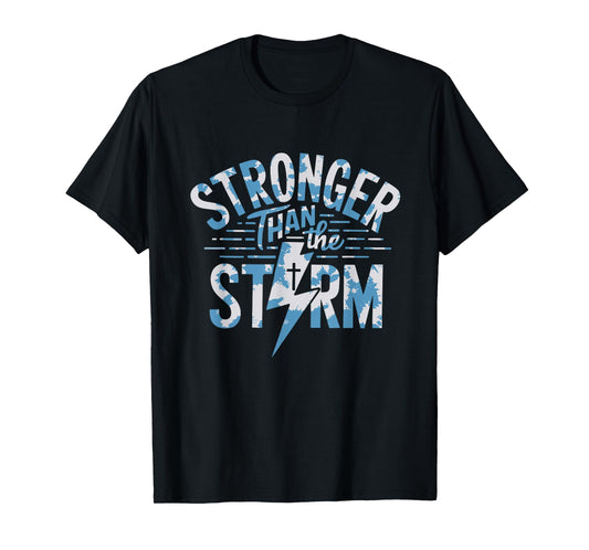 Stronger Than The Storm Bible Verse Christian Jesus Tie Dye T-Shirt