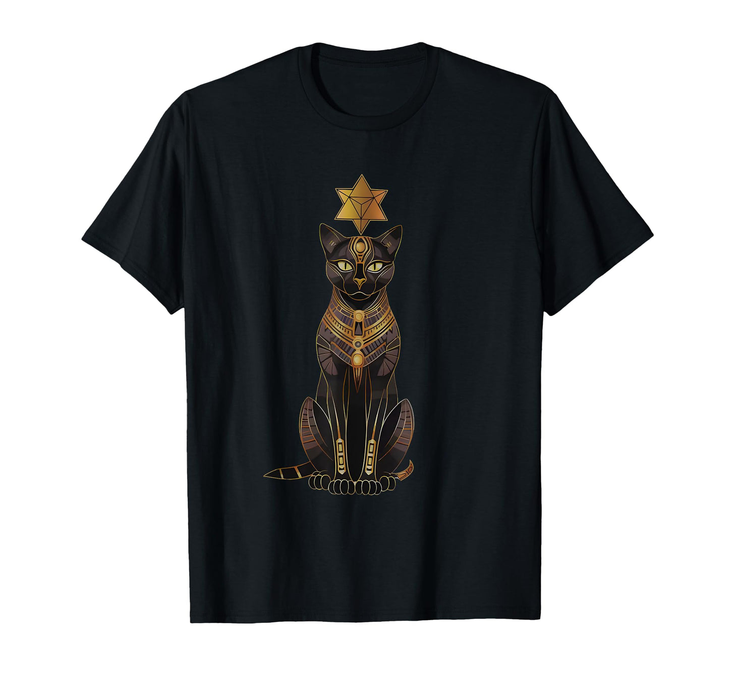 Bastet Ancient Egypt Cat God Hieroglyphic Egyptian History T-Shirt