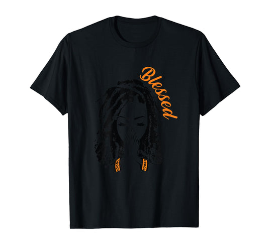 Melanin Poppin Black Girl Magic Plus Size Faith Based Tee T-Shirt