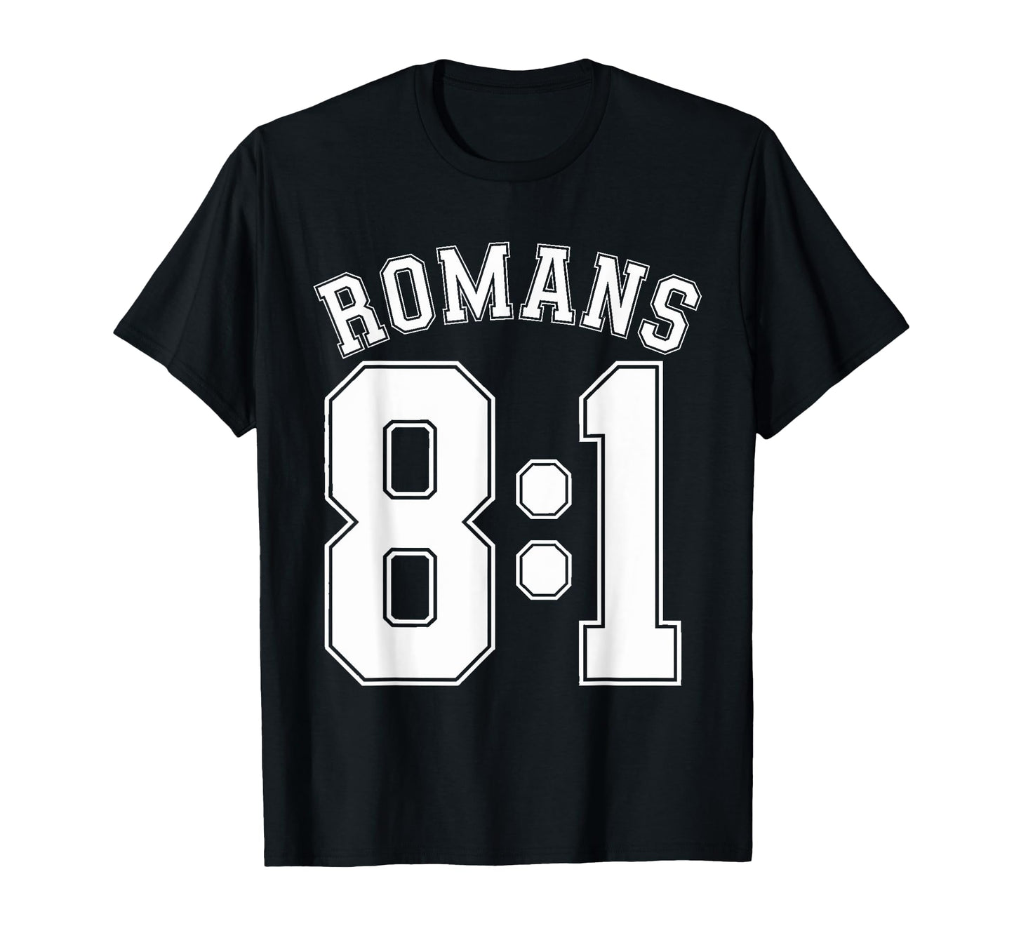 Romans 8:1 Sports Jersey Christian Motivation Apparel T-Shirt