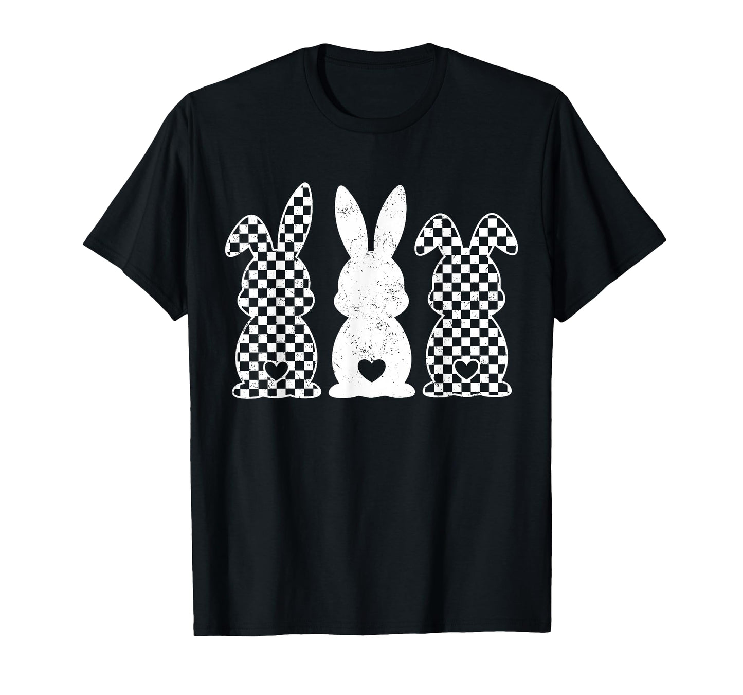 checkered easter bunnies, Retro Easter Bunny T-Shirt