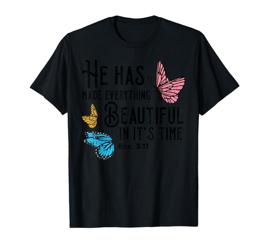 Everything Beautiful Bible Verse God Jesus Christian Gift T-Shirt