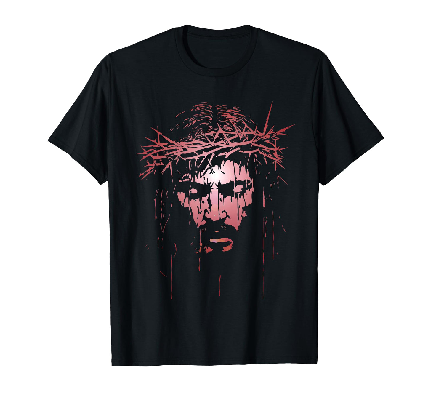 Jesus Christ Crown of Thorns Silhouette T-Shirt