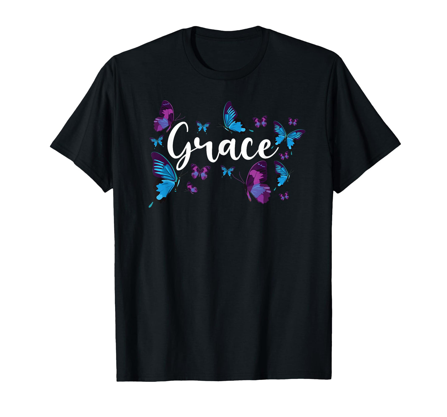Christian Bible Verse Quote Butterfly Grace T-Shirt