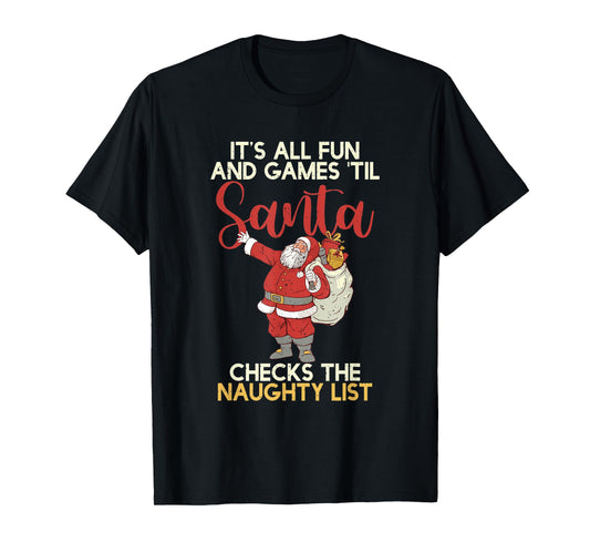 Christmas Distressed Retro Funny Santa T-Shirt