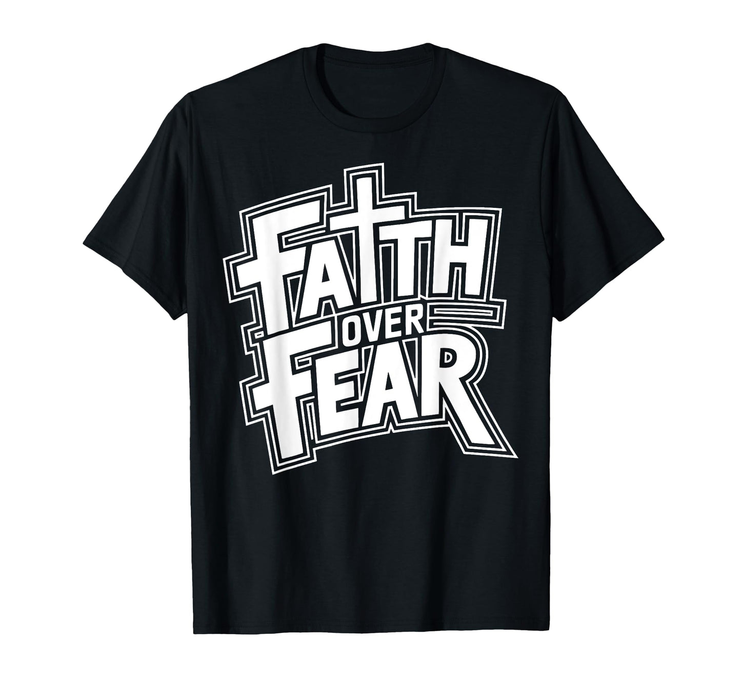 Retro Faith Over Fear Christian Religious tee T-Shirt