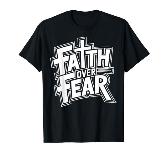 Retro Faith Over Fear Christian Religious tee T-Shirt