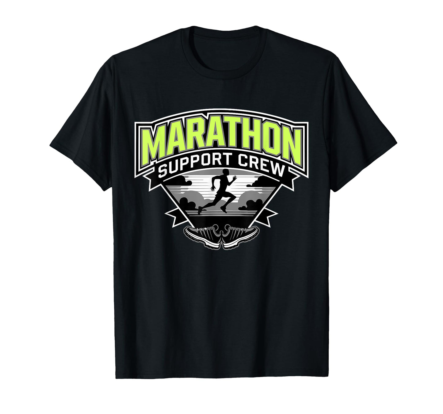 Marathon Support Crew, Funny Running Marathon For Men Women T-Shirt