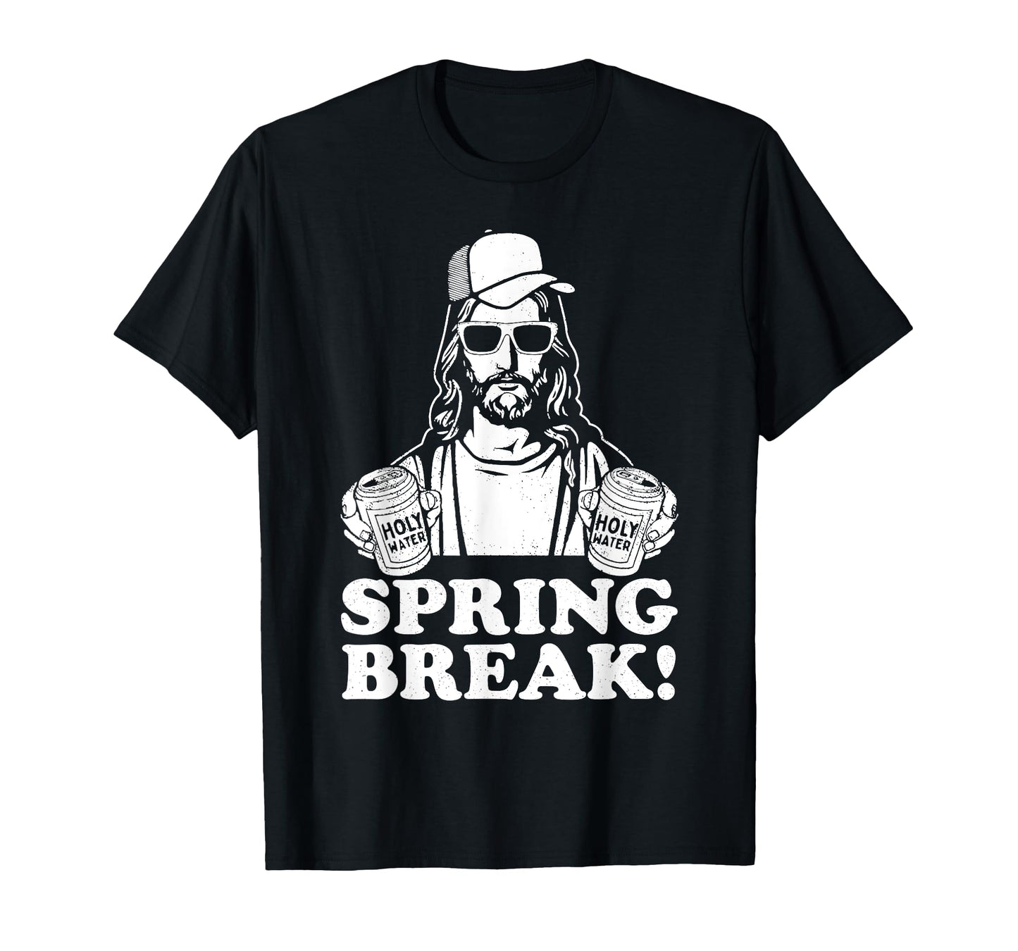 Funny Spring Break Jesus Christian Beer Drinking Vacation T-Shirt