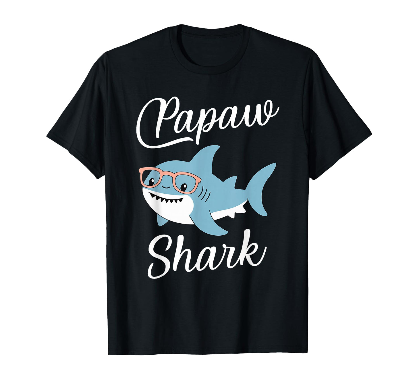 Papaw Shark Funny Matching Family Grandpa T-Shirt