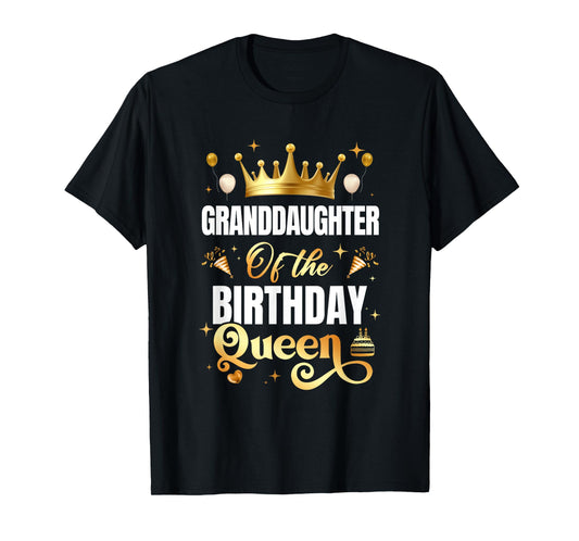 Daughter Of The Birthday Queen Funny Matching Birthday Party T-Shirt