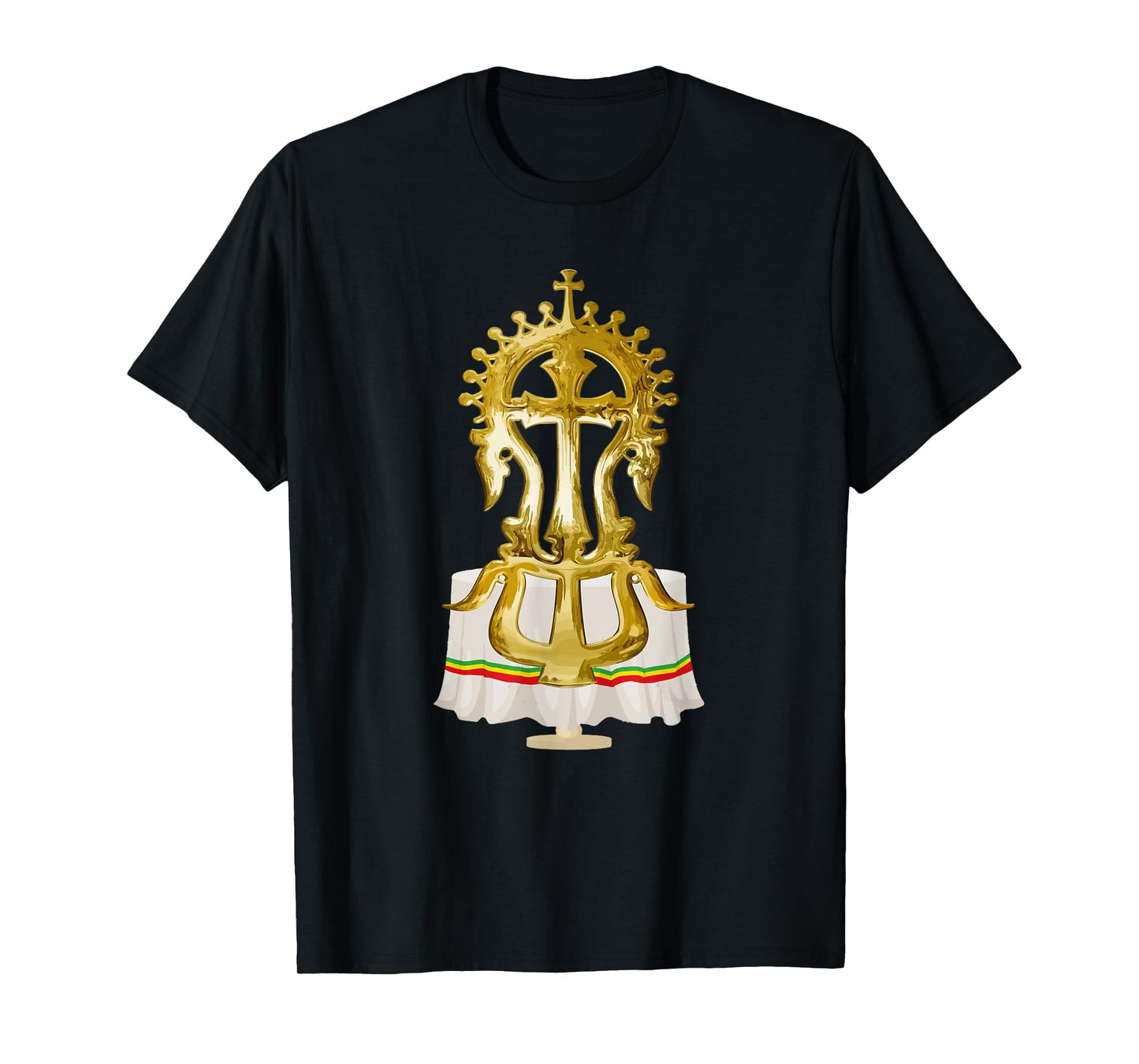 Ethiopian Cross African Graphic Art T-Shirt