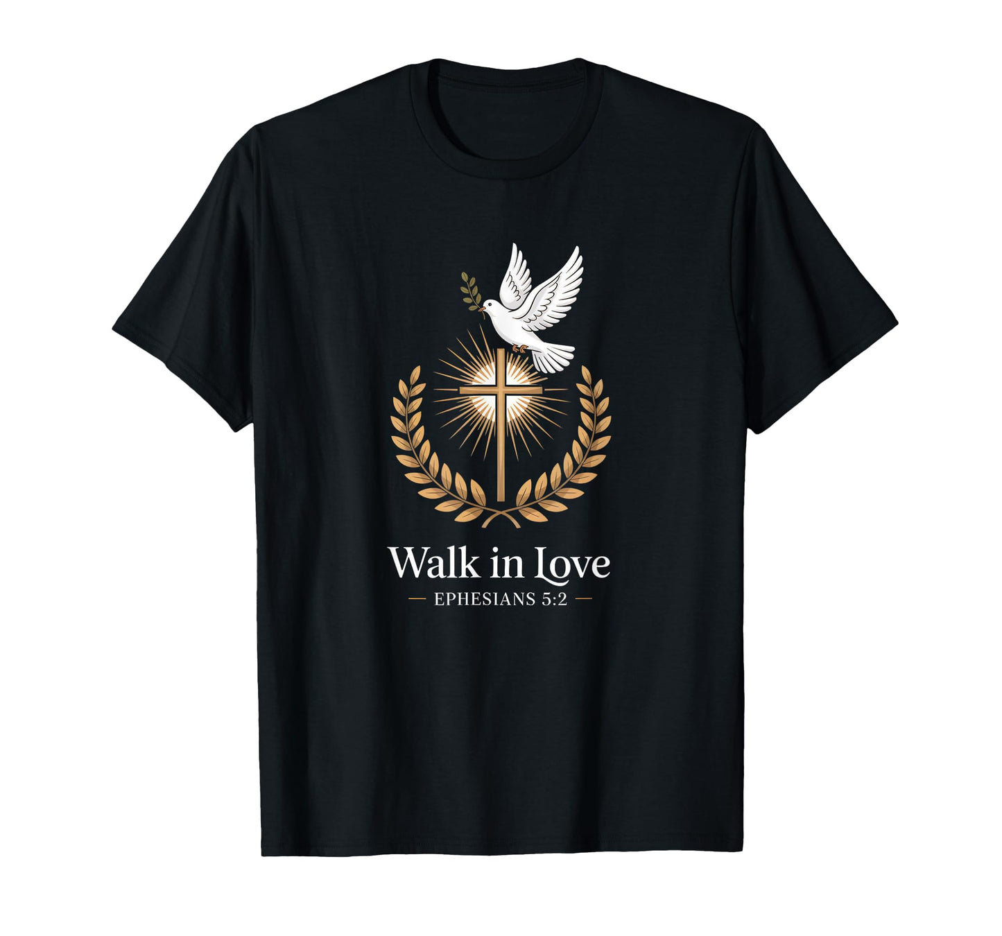 Walk in Love Cross Ephesians 5:2 Christian Faith T-Shirt
