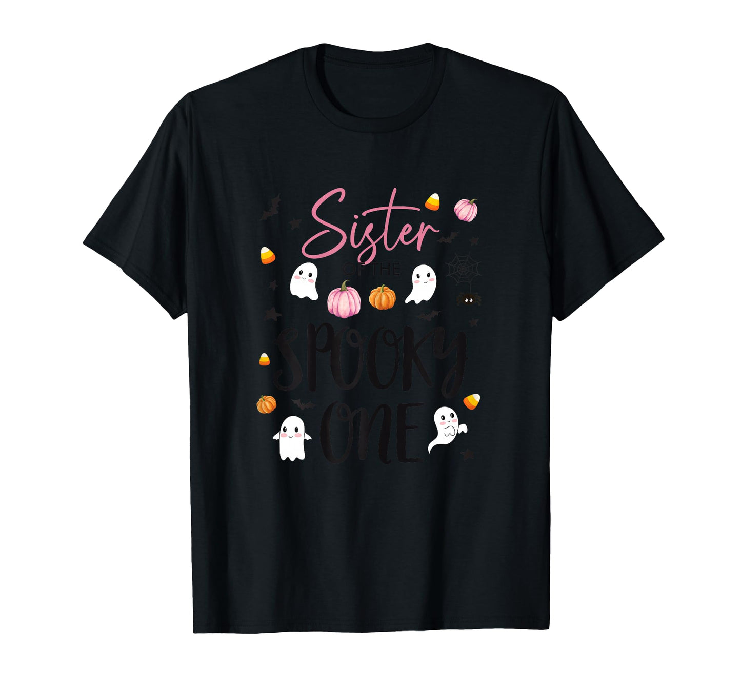 Sister of Spooky One Girl 1st Birthday Pink Halloween Cute T-Shirt