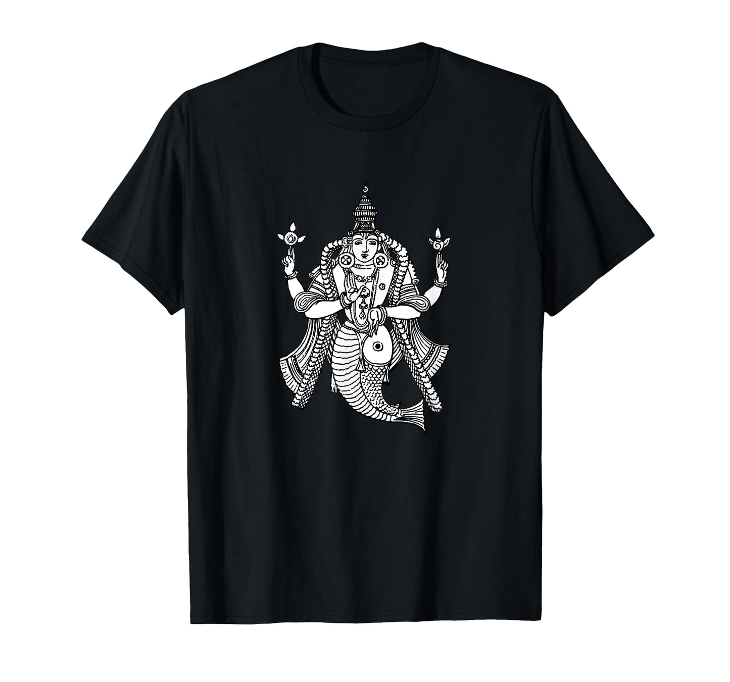 Vishnu as a Fish Hindu God Hinduism Art T-Shirt