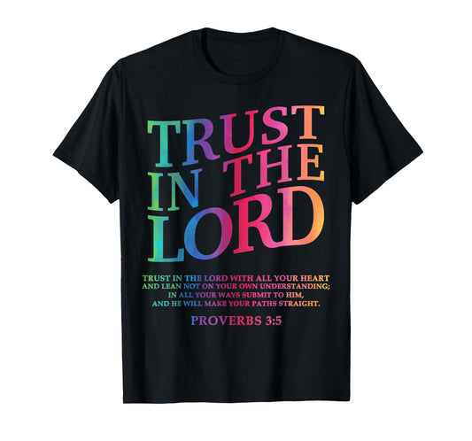 Trust In The Lord Christian Jesus Teen Girl Women Youth God T-Shirt