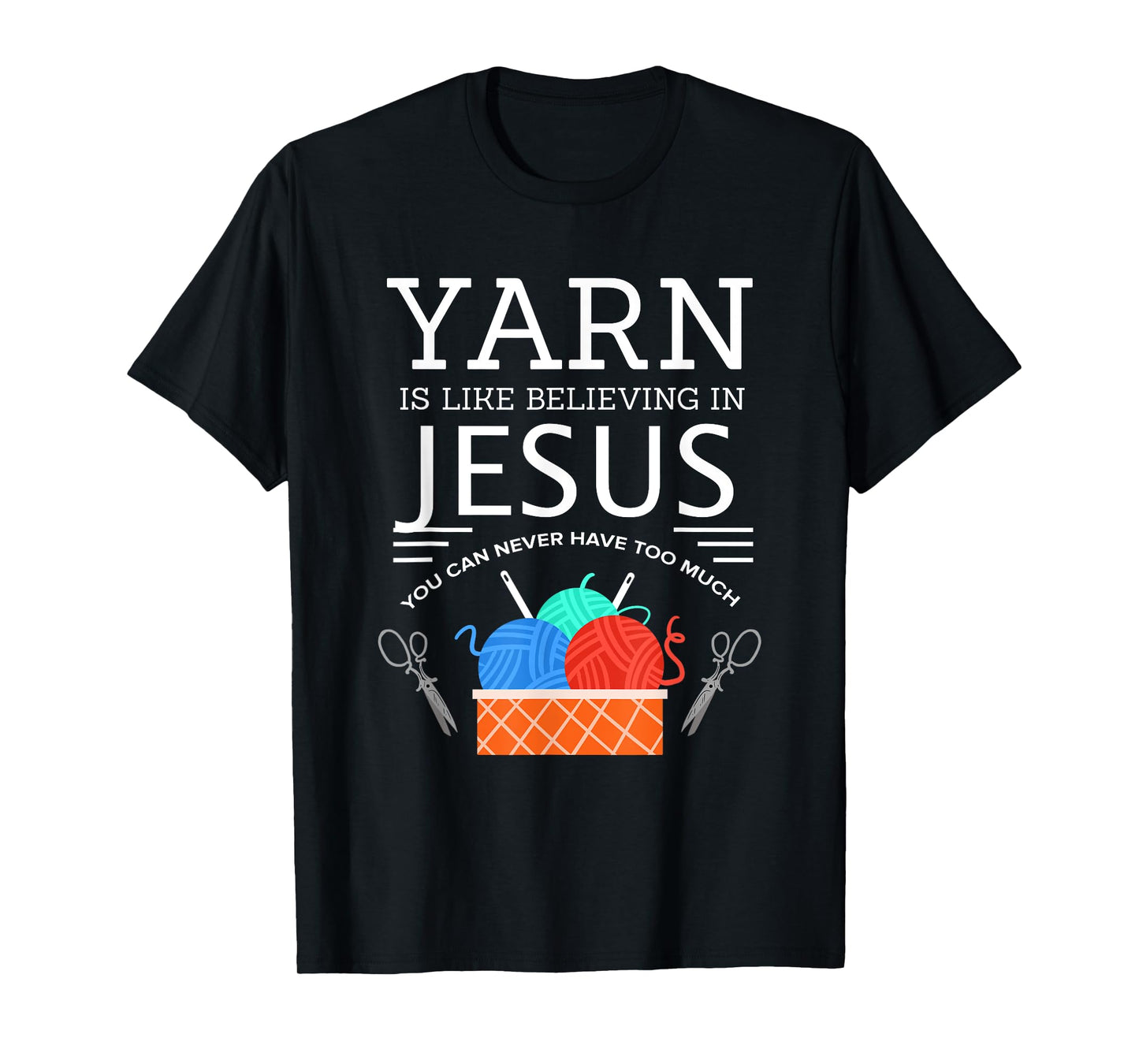 Sewing Jesus Shirt Quilting Yarn Needle Christian T-Shirt T-Shirt