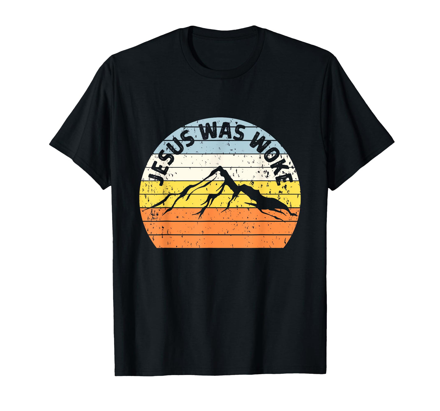 Sunset Vintage Jesus Was Woke T-Shirt
