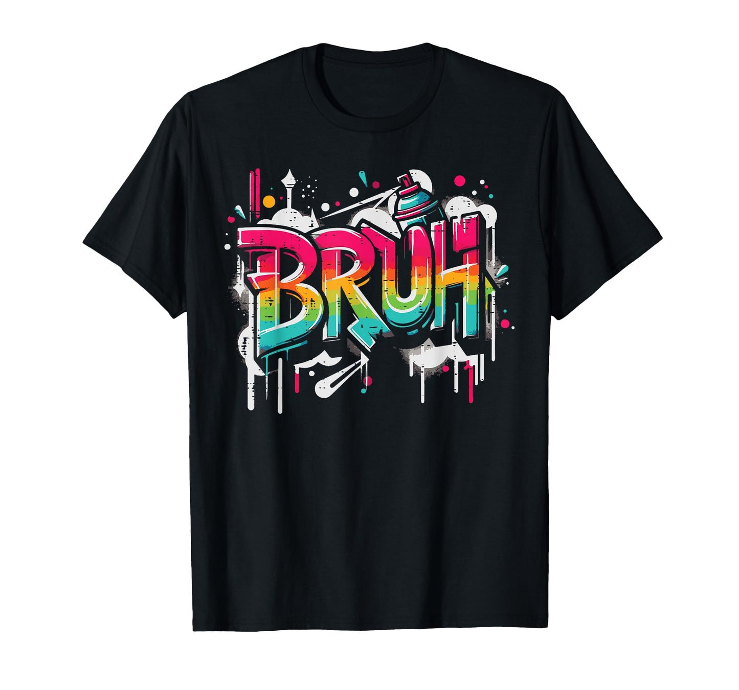 Bruh Graffiti Funny Saying Street Art Meme Men Boys Kids T-Shirt