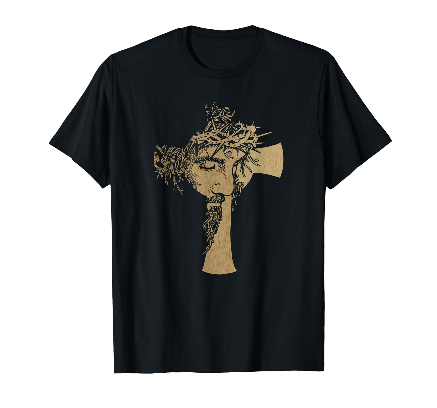 Vintage Christ Cross Face of Jesus Crucifixion of Jesus T-Shirt