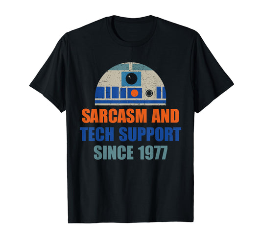 Sarcasm And Tech-Support Since-1977 Funny Design T-Shirt