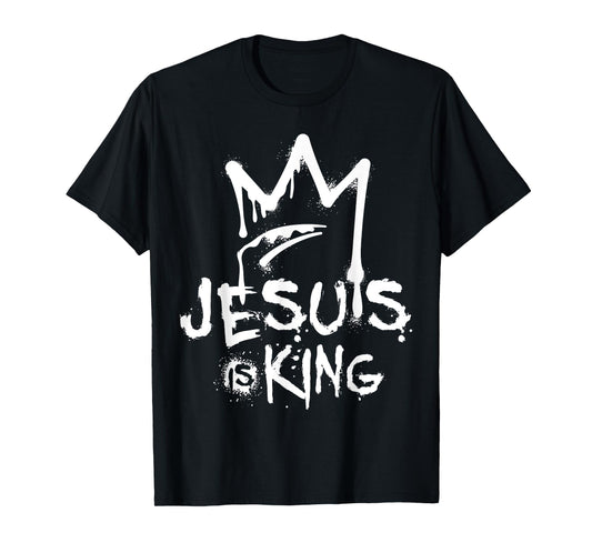 Jesus Is King Modern Christian Faith God Religious T-Shirt