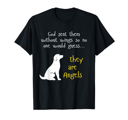 Dog Lover Angel Design Faithful Pet Tribute Gift T-Shirt