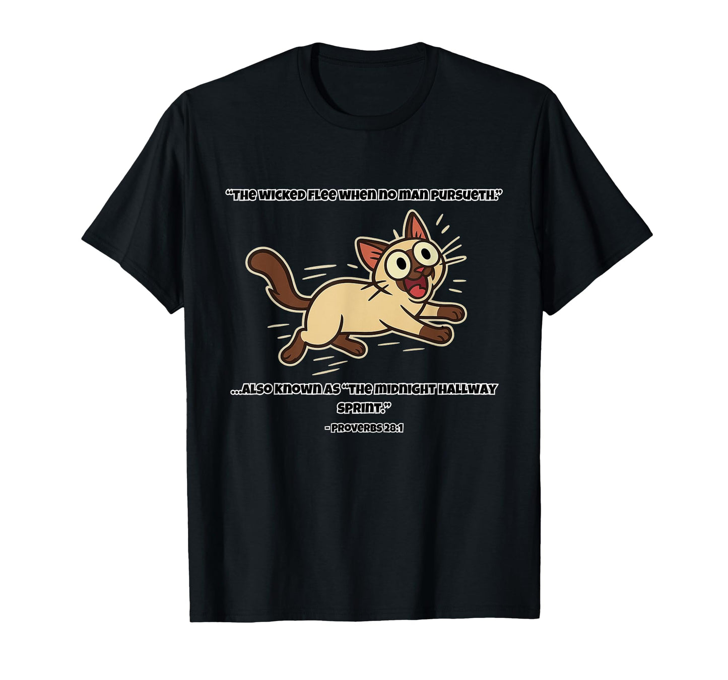 Funny Cat Bible Verse Zoomies Christian Humor for Cat Lovers T-Shirt