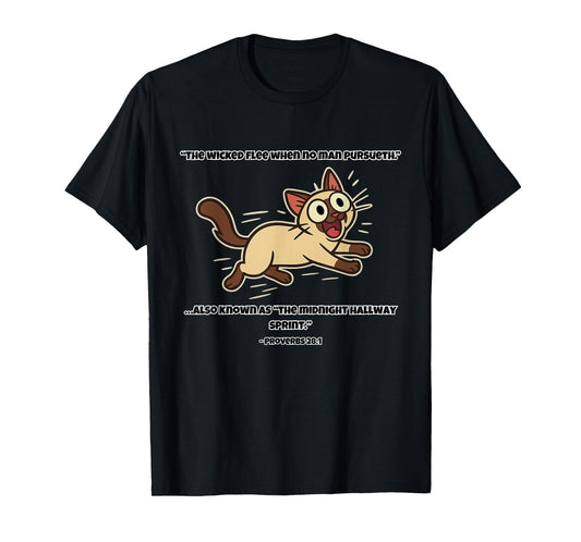 Funny Cat Bible Verse Zoomies Christian Humor for Cat Lovers T-Shirt