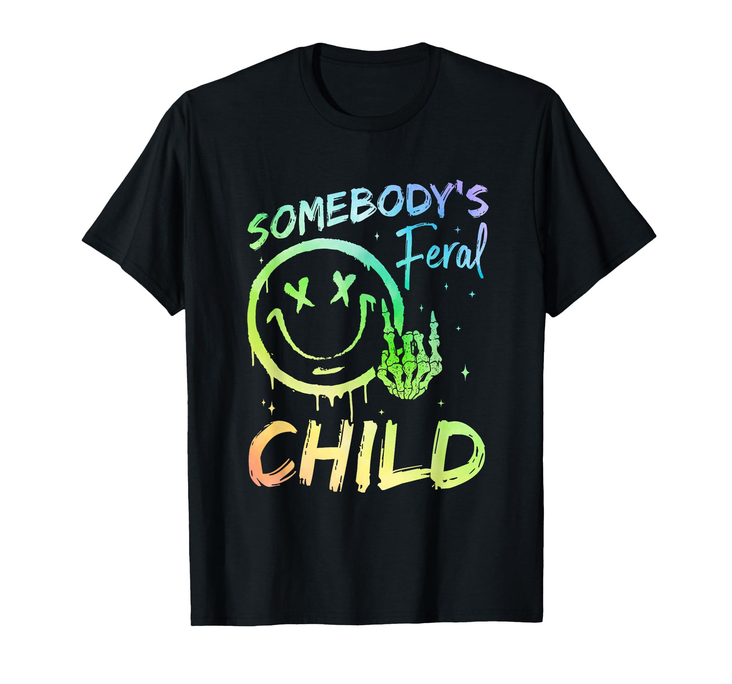 Somebody's Feral Child Toddler Girl and Boy Funny Quotes T-Shirt