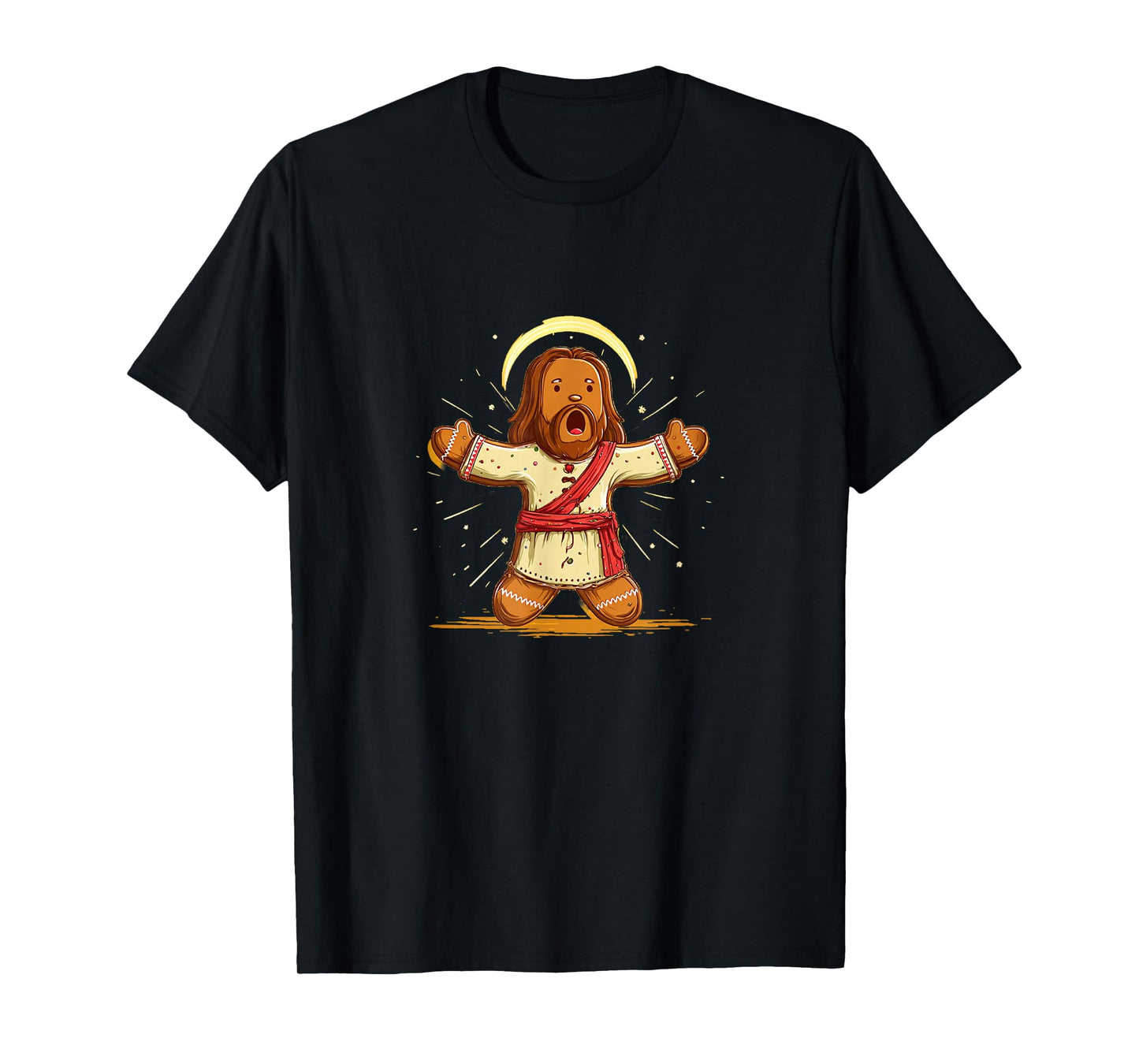 Awesome Jesus Christ Lord as Gingerbread Man T-Shirt
