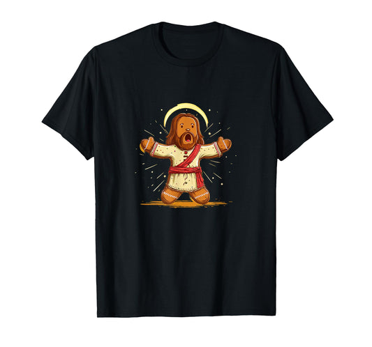 Awesome Jesus Christ Lord as Gingerbread Man T-Shirt