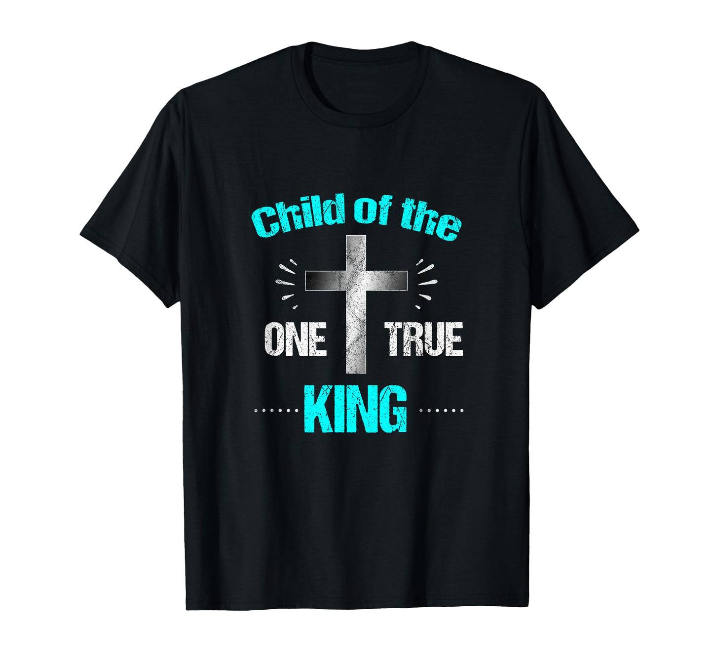 Christian T Shirt Child One True King God Jesus Cross Tshirt T-Shirt