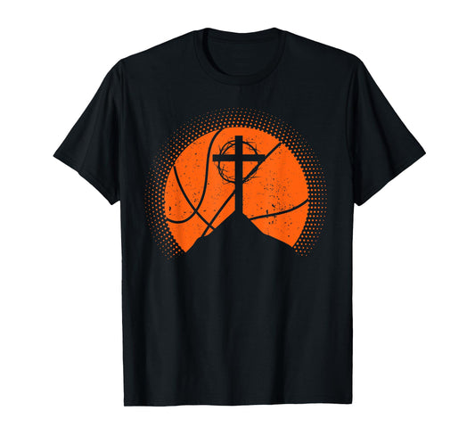 Christian basketball jesus christ basketball religious funny T-Shirt
