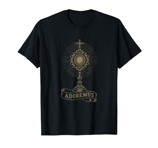 Adoremus Catholic Latin Mass Confirmation Graphic T-Shirt